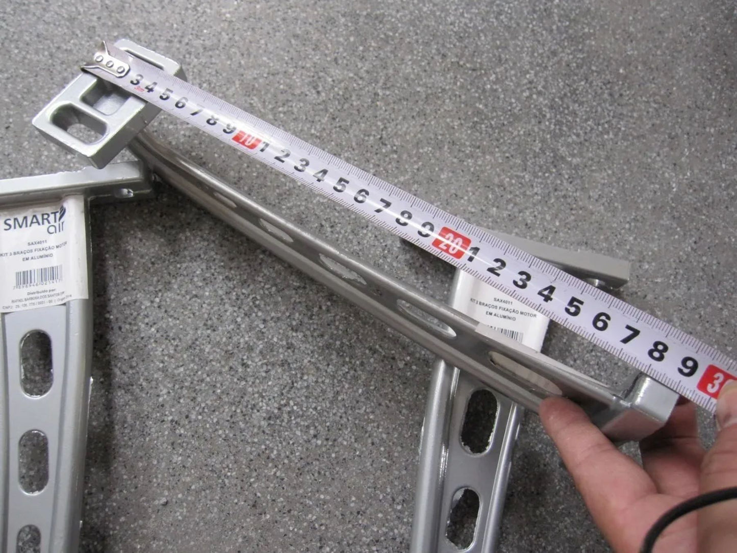 KIT 3 BRAÇOS EM ALUMÍNIO PARA FIXAÇÃO DO MOTOR 1,5 KW SA-20